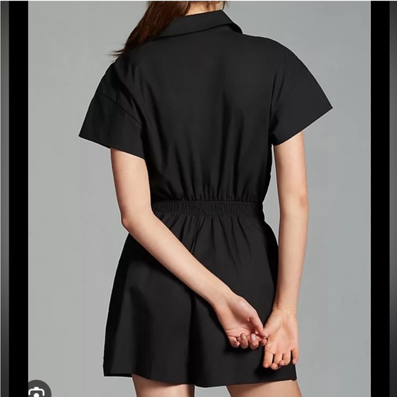 Anthropologie Maeve Black Short Sleeve Blazer Short Romper size M - Picture 2 of 12